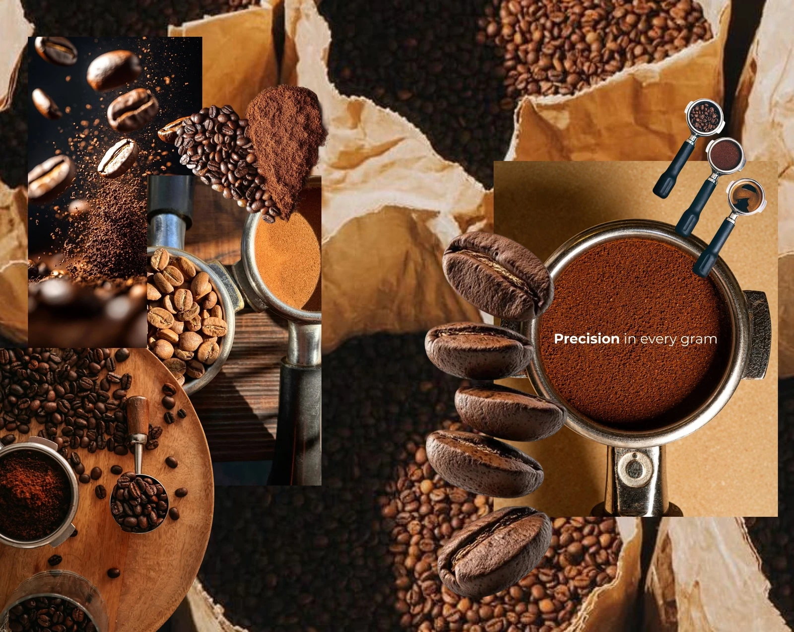 Caffeinated Bunny coffee brand system and website moodboard